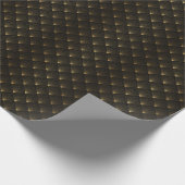 Papier Cadeau Art Déco : L'élégance de l'or noir. (Coin)