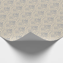 Art Déco Motif 01 - Espagnol gris sur blanc