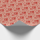 Papier Cadeau Art Déco Motif 01 - Milano Red sur off-White (Coin)