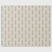 Papier Cadeau Art Déco Motif 03 - Camouflage vert sur blanc (Plat)