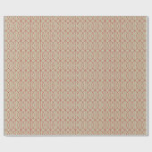 Papier Cadeau Art Déco Motif 10 - Escher Red sur Off-White (Plat)