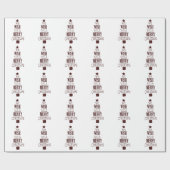 Papier Cadeau Art des mots de l'arbre Noël (Plat)