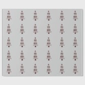 Papier Cadeau Art des mots de l'arbre Noël (Plat)