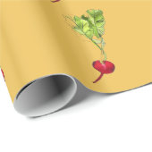 Papier Cadeau Art d'illustration d'aquarelle végétale Radical (Coin rond)