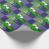 Papier Cadeau Art drôle d'alligator (Coin)