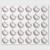 Papier Cadeau Art du baseball (Plat)