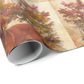 Papier Cadeau Art du Braque Hongrois (Coin rond)