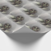 Papier Cadeau Art fractal Abstrait moderne en 3D (Coin)