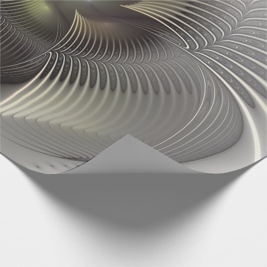 Papier Cadeau Art fractal Abstrait moderne en 3D (Coin)