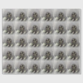 Papier Cadeau Art fractal de forme 3D abstraite moderne (Plat)