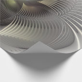 Papier Cadeau Art fractal forme 3D abstraite moderne (Coin)