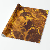 Papier Cadeau Art fractal incendie 2 (Déroulé)
