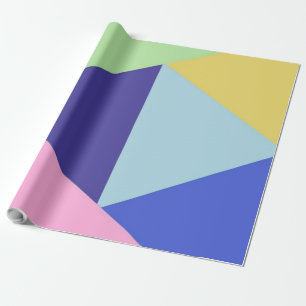 Papier Cadeau art géométrique multicolore