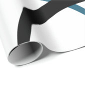 Papier Cadeau Art graphique moderne coloré, chaotique et audacie (Coin rond)