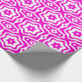 Papier Cadeau Art graphique rose et blanc (Coin)