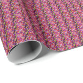 Papier Cadeau art indigot et violet (Coin rond)