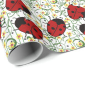 Papier Cadeau Art Ladybug (Coin rond)