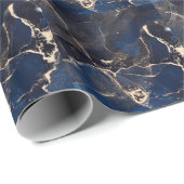 Papier Cadeau Art Liquide Luxe : Encre-Alcool Abstraite (Coin rond)