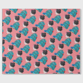 Papier Cadeau Art mignon de fleurs de cerisier japonaises de (Plat)