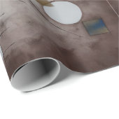 Papier Cadeau Art moderne de la moitié du siècle abstraite de (Coin rond)