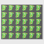 Papier Cadeau Art moderne moderne orchidée (Plat)