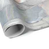 Papier Cadeau Art Mosaic Waves - Just Pearl (Coin rond)