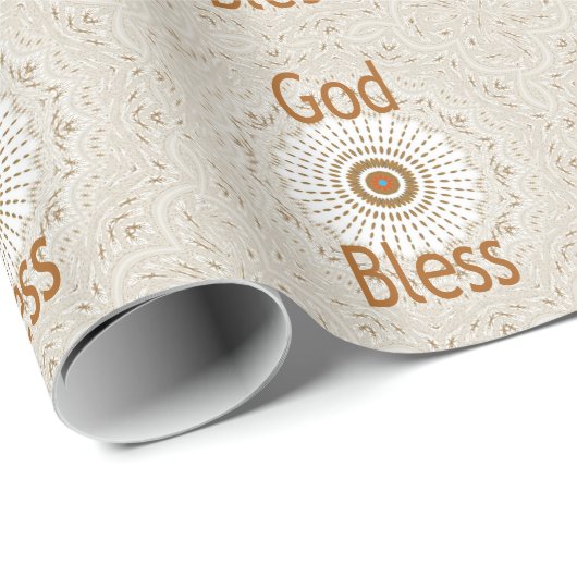 Papier Cadeau Art Motif Africain Traditionnel Imprimer (Coin rond)