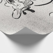 Papier Cadeau Art noir et blanc Jane Avril par Toulouse Lautrec (Coin)