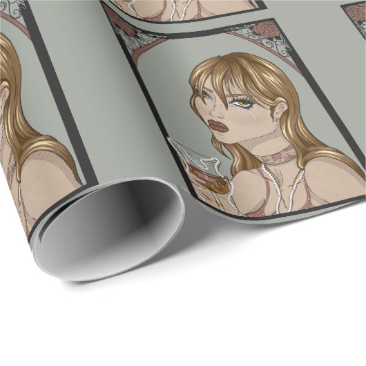 Papier Cadeau Art nouveau (Coin rond)