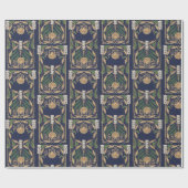 Papier Cadeau Art Nouveau Ancien Livre Couverture Coques de mer (Plat)