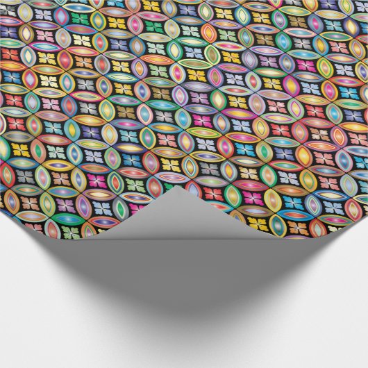 Papier Cadeau Art Nouveau coloré Floral (Coin)