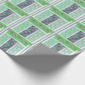 Papier Cadeau Art nouveau perroquet singe jungle tropicale desig (Coin)