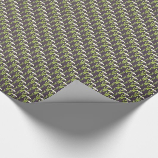 Papier Cadeau Art Nouveau sombre Ipomoea papier peint floral art (Coin)