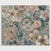 Papier Cadeau Art Nouveau Style Art Nouveau Art fin peinture flo (Plat)