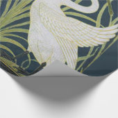 Papier Cadeau Art Nouveau Swan Deux Swans (Coin)