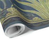 Papier Cadeau Art Nouveau Swan Deux Swans (Coin rond)