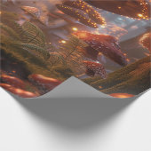 Papier Cadeau Art numérique de la forêt de fées de champignons m (Coin)