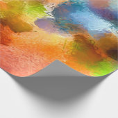 Papier Cadeau Art numérique motif abstrait. Dessin à main modern (Coin)