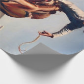 Papier Cadeau Art occidental "Bucking Bronco" par Will James (Coin)