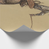 Papier Cadeau Art occidental "Bucking Horse" par Will James (Coin)