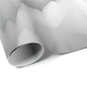 Papier Cadeau art onde fractale abstraite fond monochrome flou (Coin rond)