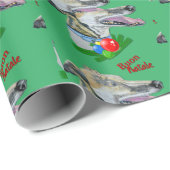 Papier Cadeau Art original italien Greyhound   (Coin rond)