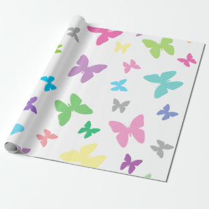Papier Cadeau Art papillon coloré
