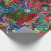 Papier Cadeau Art peinture design motif papier enveloppement (Coin)