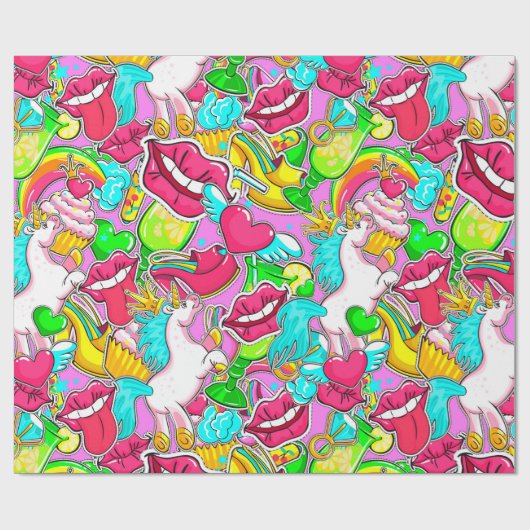 Papier Cadeau Art pop (Plat)