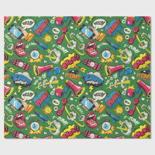 Papier Cadeau Art pop (Plat)