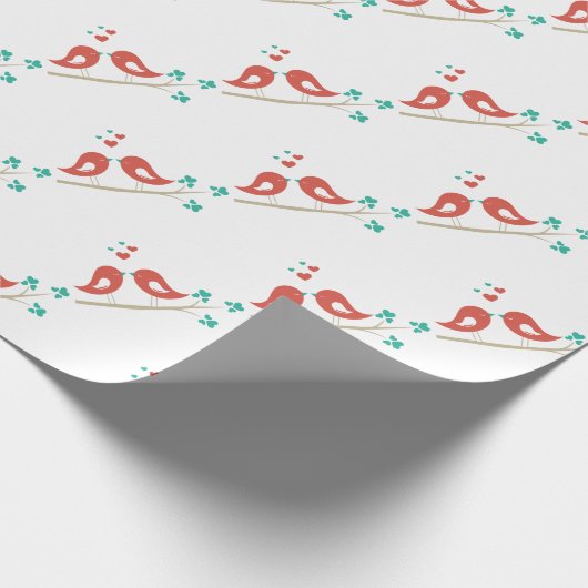 Papier Cadeau Art populaire Inséparable (Coin)