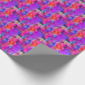 Papier Cadeau Art rose, bleu, rouge texture arrière - plan (Coin)