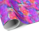 Papier Cadeau Art rose, bleu, rouge texture arrière - plan (Coin rond)