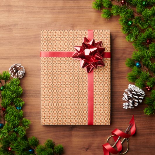 Papier Cadeau art rupestre antique (Cadeau de vacances)